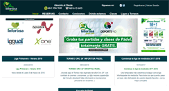 Desktop Screenshot of infortisapadel.com