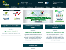 Tablet Screenshot of infortisapadel.com
